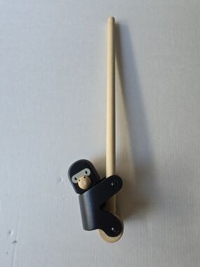 Wooden Climbing Gorilla Toy  - Black & Natural